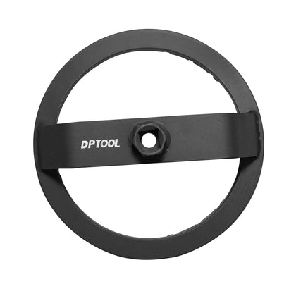 DPTOOL front view of fuel tank lid wrench showing full tool for reliable ring removal