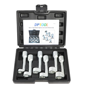 DPTOOL front view showing complete 6pc kit and case enables organized transport