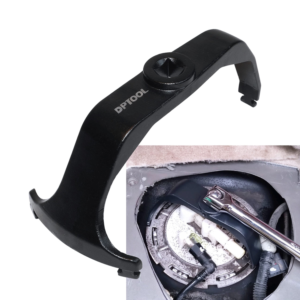 DPTOOL front view of lock ring tool kit showing ready-to-use design and durability