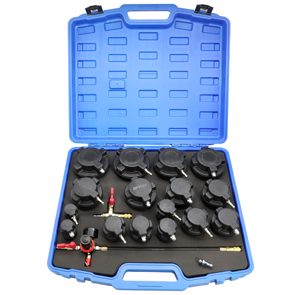 DPTOOL gauge close-up displaying clear 0–6 bar scale for precise pressure readings