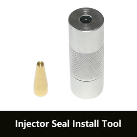 DPTOOL tool in use inside engine bay demonstrating reach and safe injector removal
