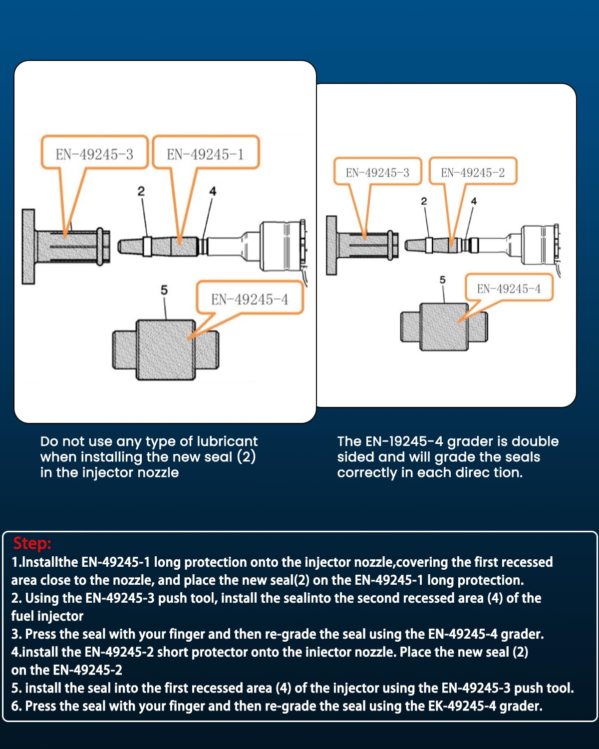 DPTOOL removing fuel injector rail on engine, prevents injector bore damage and twisting