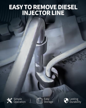 DPTOOL L-shape side profile demonstrates reach into tight engine spaces