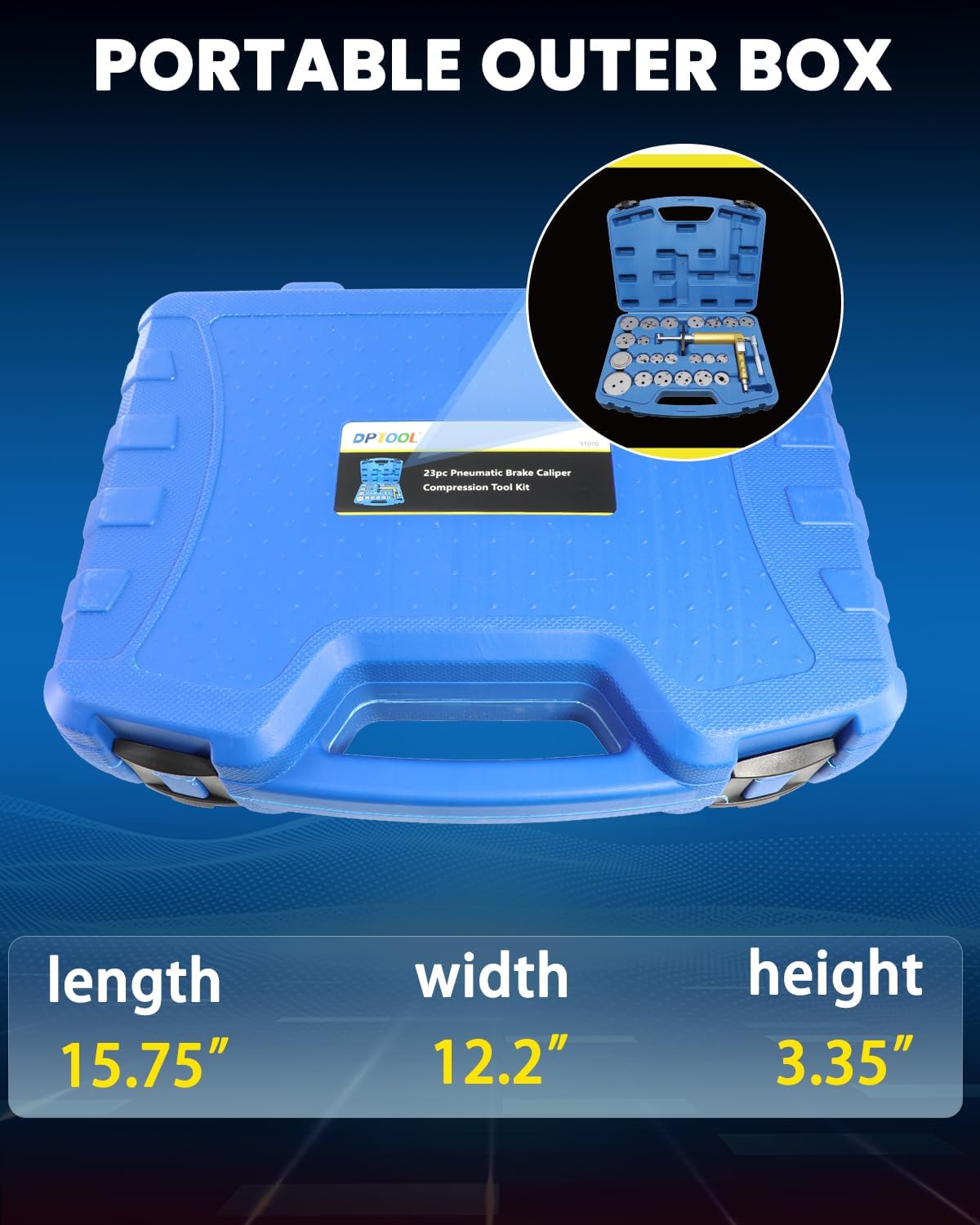 DPTOOL on workbench with tools showing professional-ready kit for mechanics