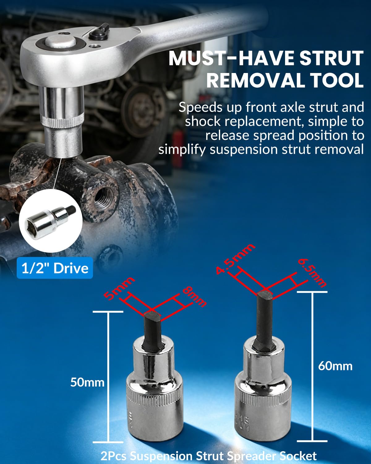 DPTOOL chrome-vanadium finish close detail illustrating durable, corrosion-resistant surface