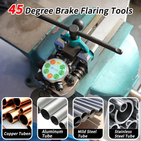 DPTOOL rotating die head closeup showing 45° index and quick selection benefit