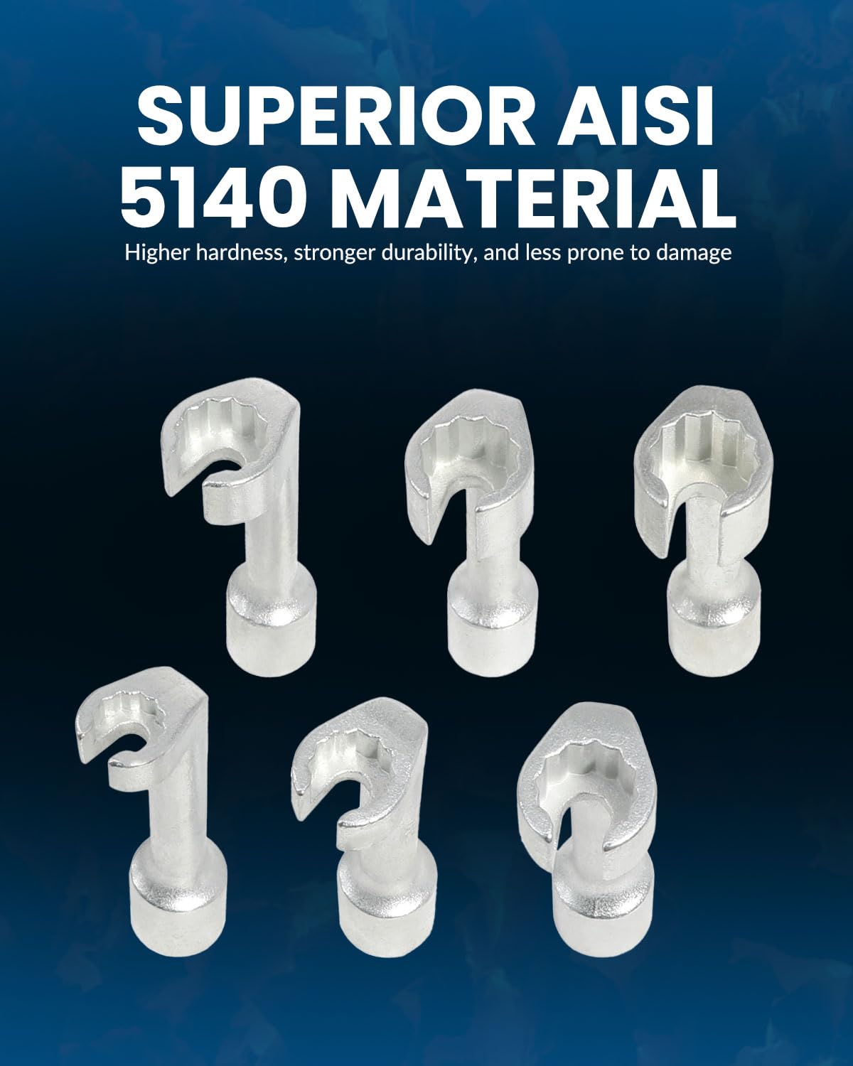 DPTOOL labeled sizes 12mm to 19mm for clear size selection and fit