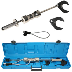 DPTOOL slide hammer front view showing durable steel body for reliable pulls