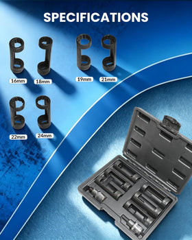 DPTOOL close-up of the two suspension strut spreader heads showing contact shapes for safe removal