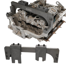 DPTOOL timing pin and tensioner arranged on bench for organized workflow and faster service benefit
