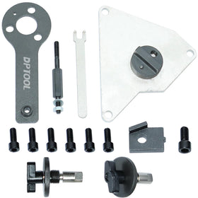 DPTOOL tools laid out flat showing all pieces for quick inventory and workshop readiness