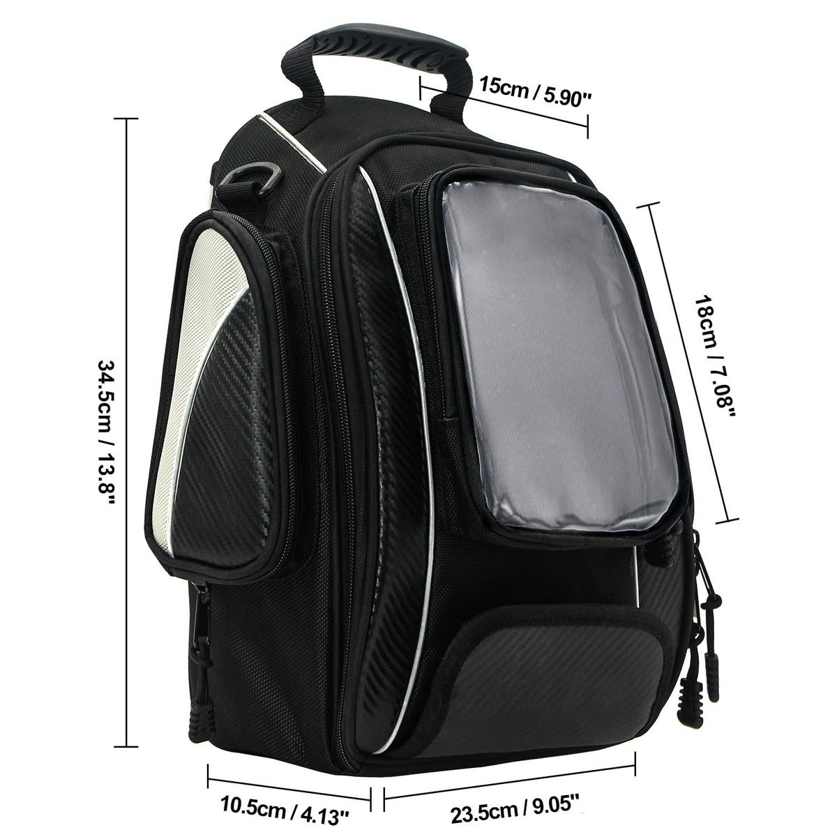 Dracarys top clear phone pouch displaying navigation and easy touchscreen access