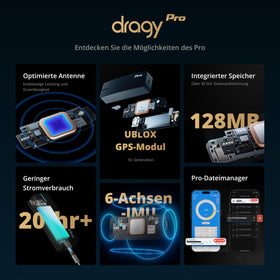 Dragy Pro side profile with included mount demonstrating compact setup