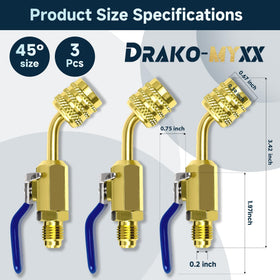 Drako-Myxx close-up of 45° angled body showing easy routing benefit