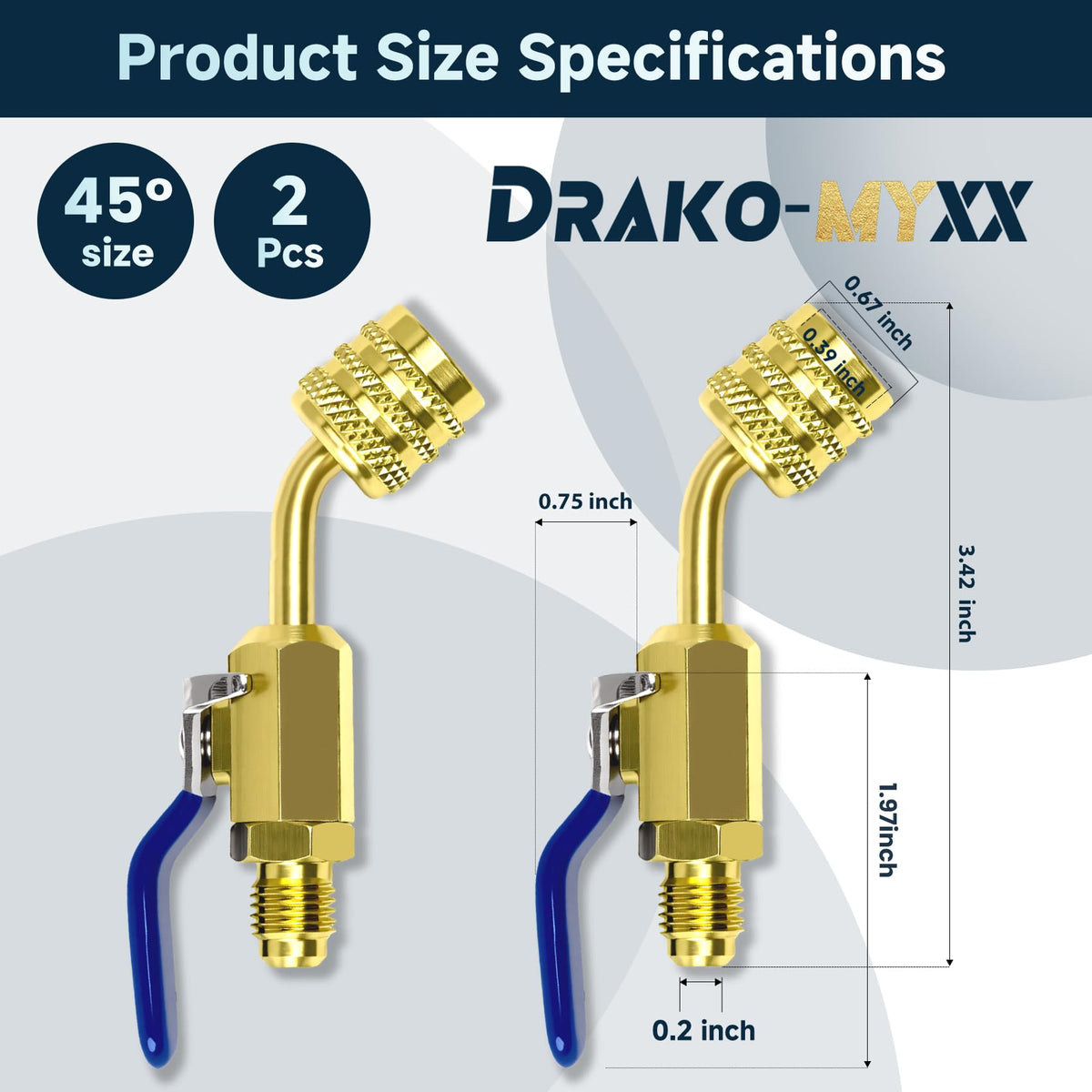Drako-Myxx close-up of LH and RH threads showing precision for reduced leaks