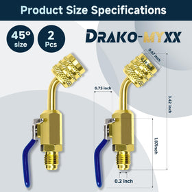 Drako-Myxx close-up of LH and RH threads showing precision for reduced leaks