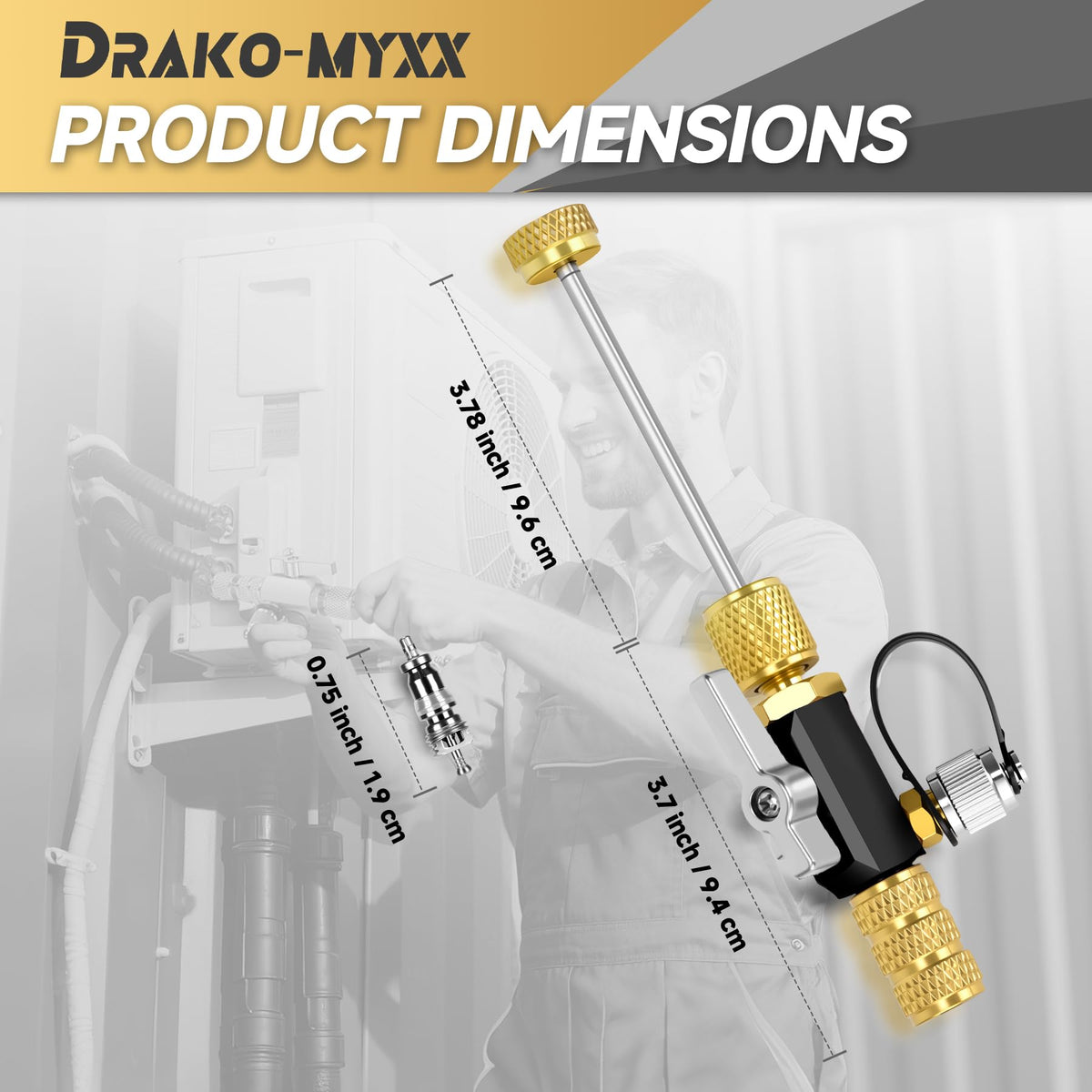 Drako-Myxx double O-ring seal detail ensuring tight vacuum sealing and test accuracy