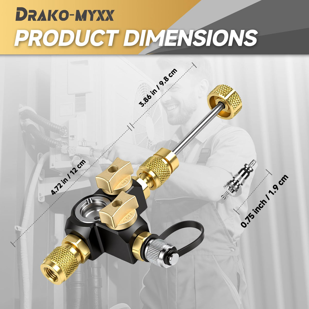 Drako-Myxx handheld scale comparison demonstrating portable size and easy handling