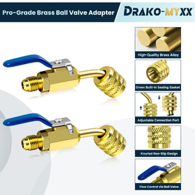Drako-Myxx adapter beside ruler showing 3.93 inch length for tight spaces