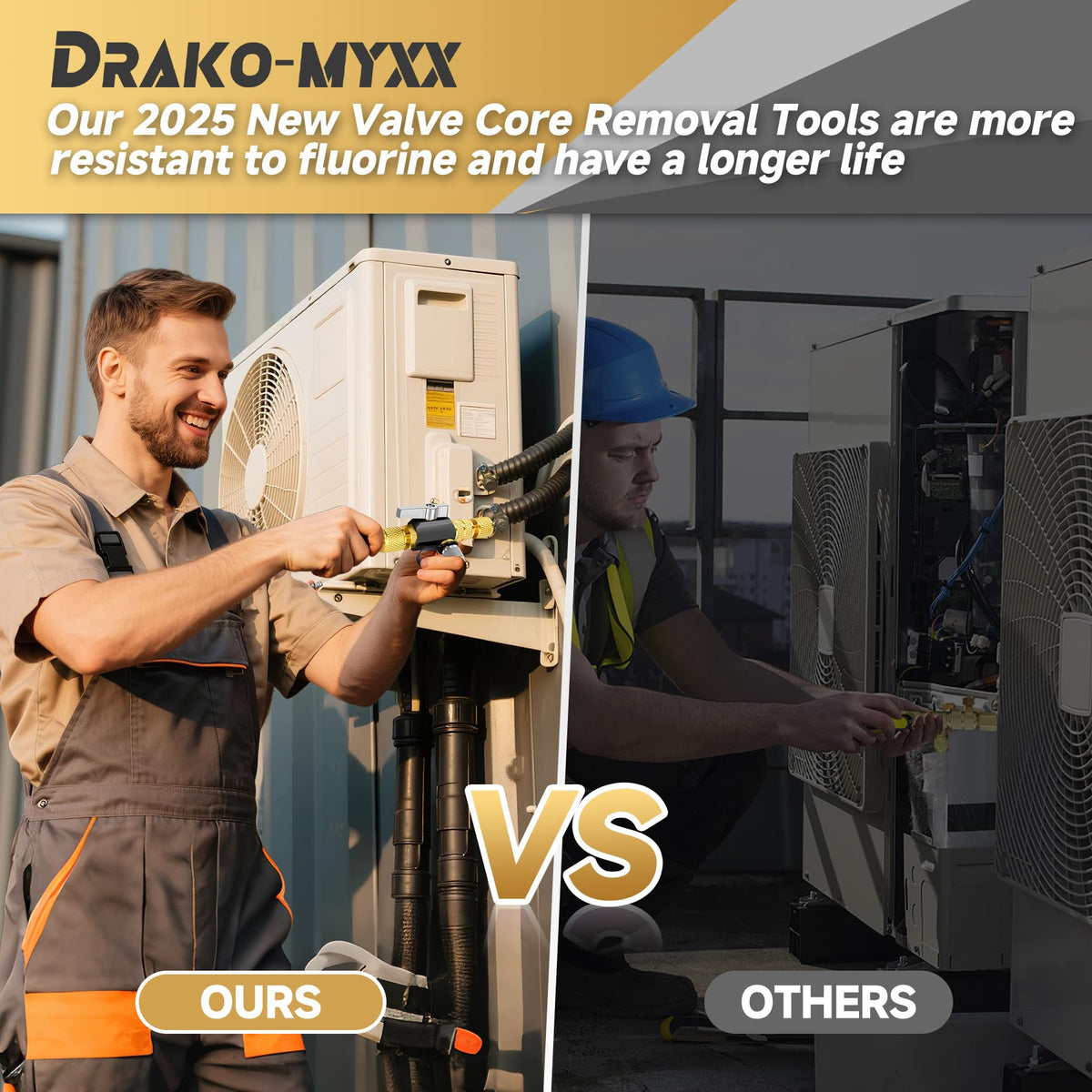 Drako-Myxx tool beside a ruler showing scale for easy size and portability reference