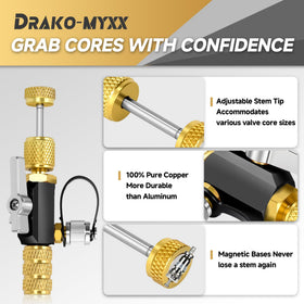 Drako-Myxx close-up of metal texture and knurling providing secure grip and durability