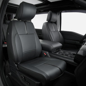 DrCarNow front seat full view showing snug fit and enhanced cabin look