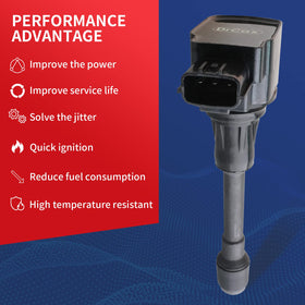 DrCax ignition coil electrical connector closeup ensures secure plug connection