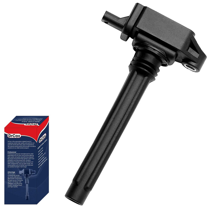 DrCax ignition coil UF648 front view showing compact design and reliable fit