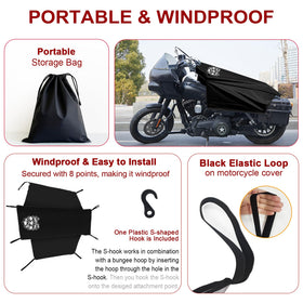 Dream Apparel S-hook and elastic loop detail demonstrating secure windproof fastening