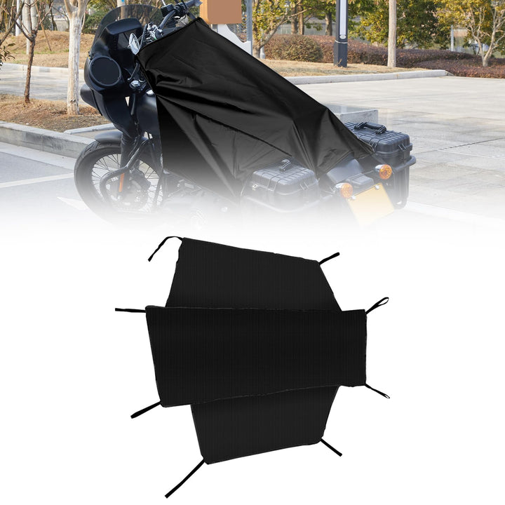 Dream Apparel front view of black seat cover protecting seat from sun