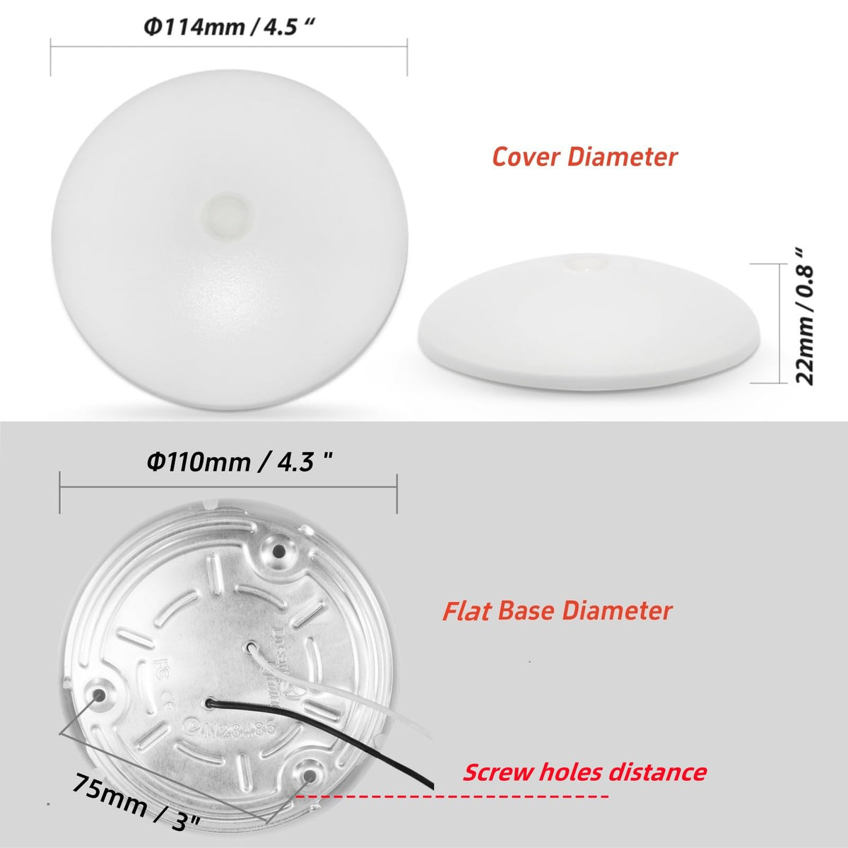 Dream lighting aluminum base heat sink illustrating durable heat dissipation