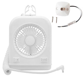 Dream lighting front view of fan and LED combo showing compact design and efficient lighting