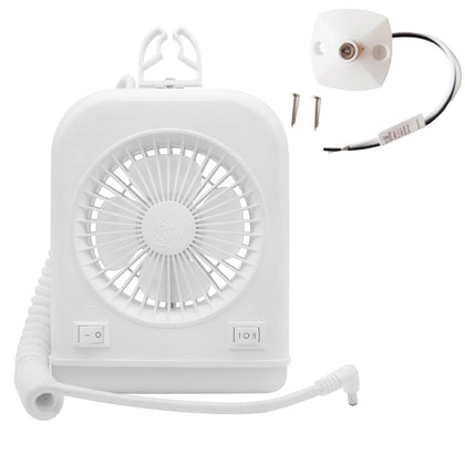 Dream lighting front view of fan and LED combo showing compact design and efficient lighting