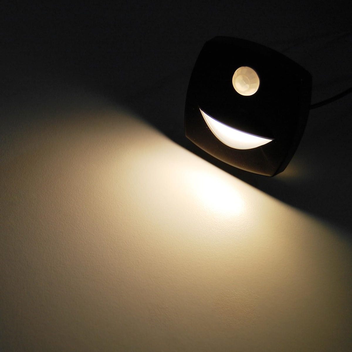 Dream lighting installed in a boat cabin providing soft pathway lighting