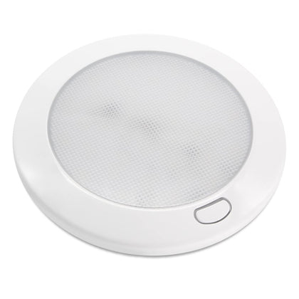 Dream lighting front view of 5-inch RV ceiling light showing clean flush mount and soft glow