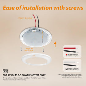 Dream lighting size comparison with hand demonstrating compact five-inch scale and fit