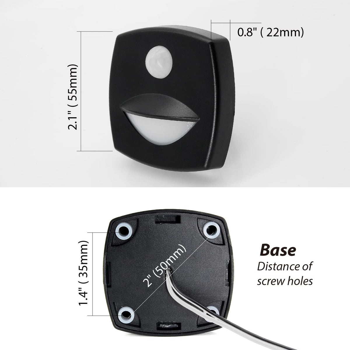 Dream lighting next to a coin for size comparison and space-saving benefit