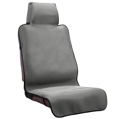 DREAMANIA front seat cover packaging showing grey protector and benefits
