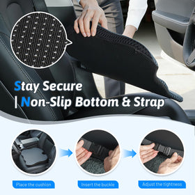 Dreamer Car installed on car front seat showing enhanced comfort benefit
