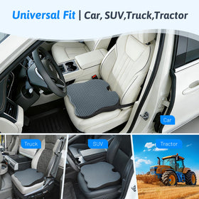 Dreamer Car next to steering wheel showing size and improved view benefit