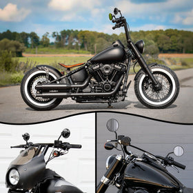 DREAMIZER on motorcycle riding shot showing real-world visibility and style benefit