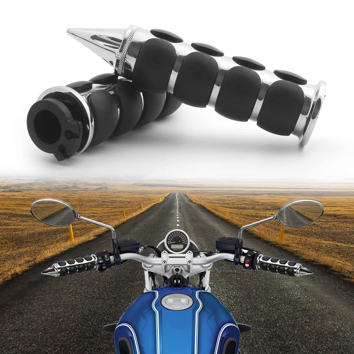 DREAMIZER grip next to ruler showing 1 inch (25mm) fit for easy compatibility check
