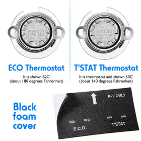 Dreyoo parts layout including thermostats fuses wires for easy identification