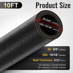 Dreyoo close-up of EPDM hose texture highlighting heat and ozone resistance