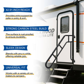 Dreyoo installed on left side of door showing easy access and safe transitions benefit