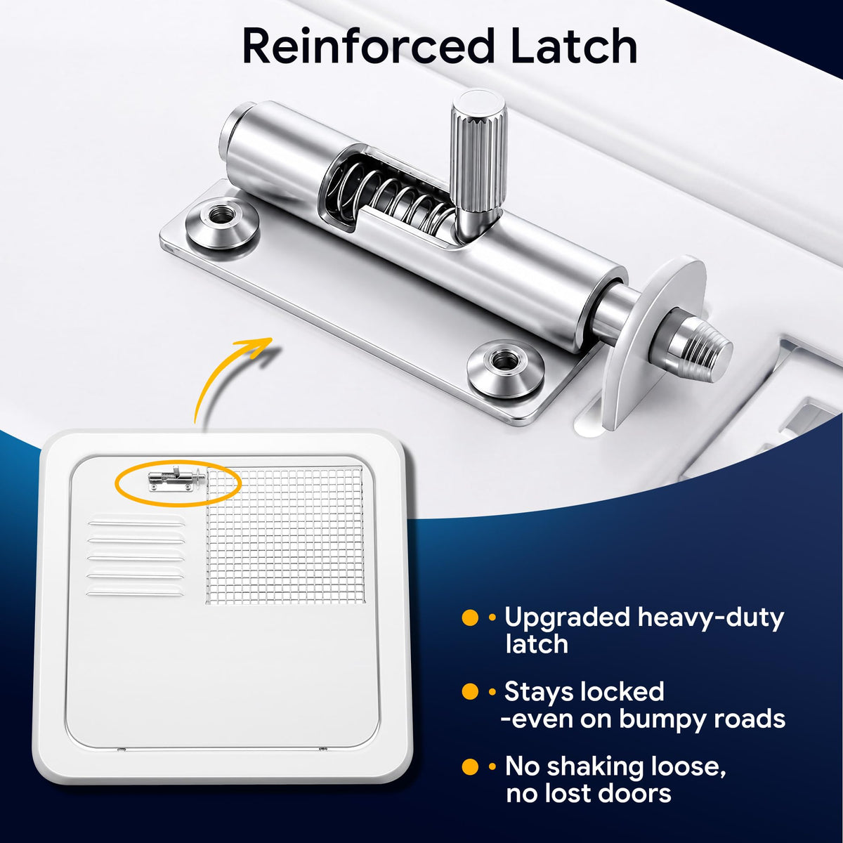 Dreyoo mounted on RV sidewall demonstrating secure fit and improved exterior appearance