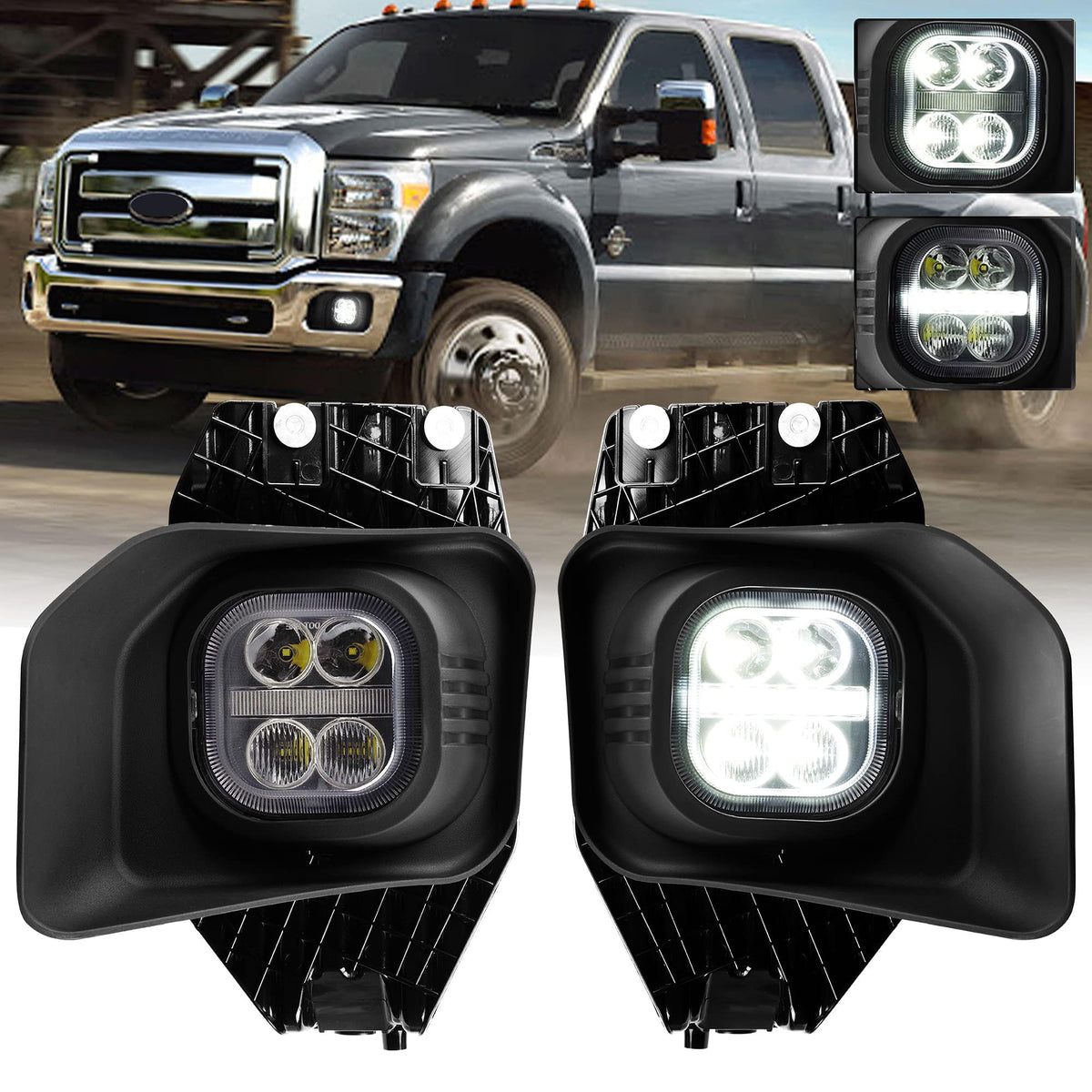 DRFG front assembly view showing direct-fit replacement and improved styling