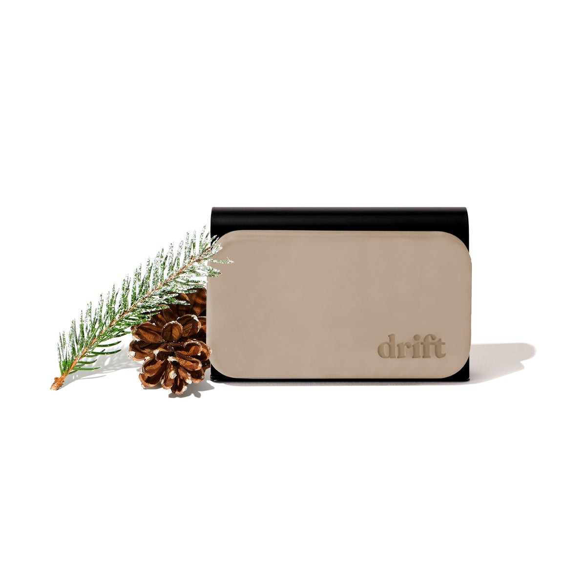 drift stone front packaging showing Frosted Spruce and clip benefit fresh cabin scent