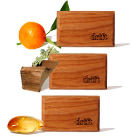 drift wooden air freshener front packaging showing product and brand - clean scent solution