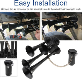 DriSentri side profile trumpets showing compact vehicle fitment